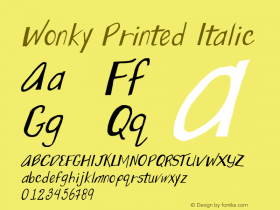 Wonky Printed