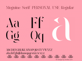 Moguine Serif PERSONAL USE