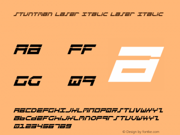 Stuntman Laser Italic