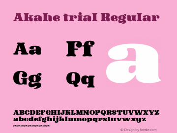Akahe trial