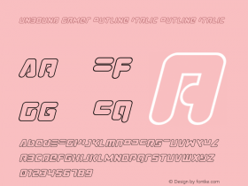 Unbound Gamer Outline Italic