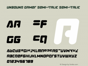 Unbound Gamer Semi-Italic