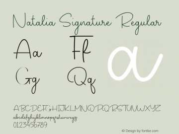 Natalia Signature