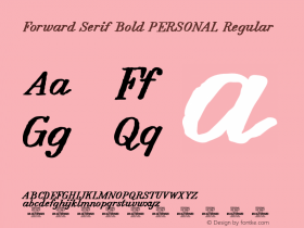 Forward Serif Bold PERSONAL