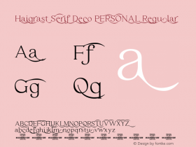 Haigrast Serif Deco PERSONAL