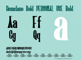 Romelano Bold PERSONAL USE