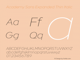 Academy Sans Expanded
