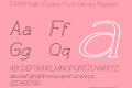 DARH-Italic_Outline Font family