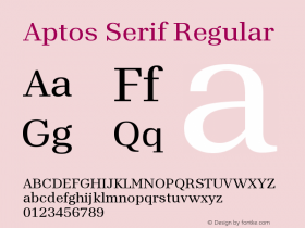 Aptos Serif