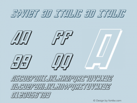 Soviet 3D Italic