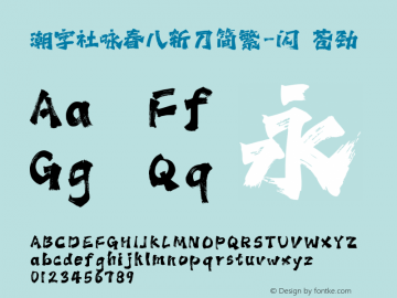 潮字社咏春八斩刀简繁-闪