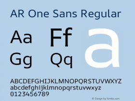 AR One Sans