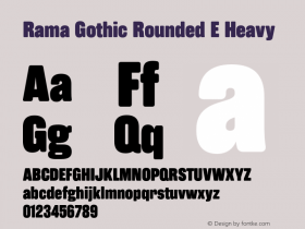 Rama Gothic Rounded E
