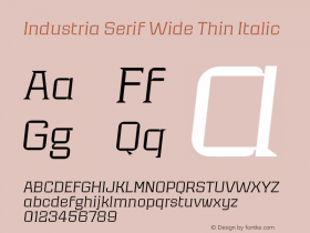 Industria Serif