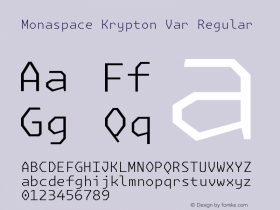 Monaspace Krypton Var