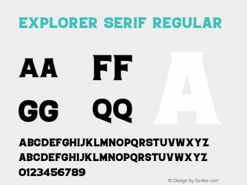 Explorer Serif