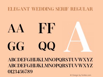 Elegant Wedding Serif