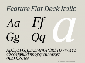 Feature Flat Deck