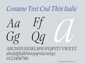 Contane Text Cnd