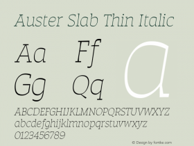 Auster Slab