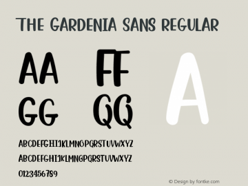 The Gardenia Sans