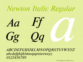 Newton Italic