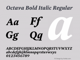 Octava Bold Italic