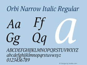 Orbi Narrow Italic