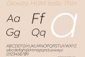 Gravita HUM Italic