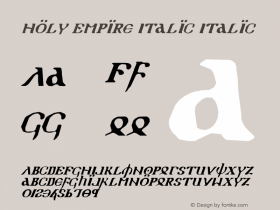 Holy Empire Italic