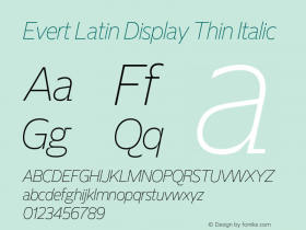 Evert Latin Display