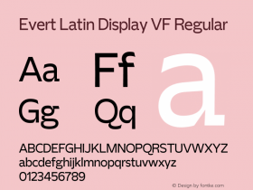 Evert Latin Display VF