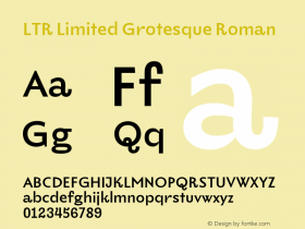 LTR Limited Grotesque