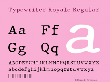 Typewriter Royale