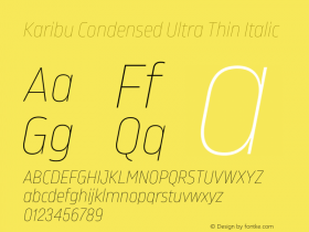 Karibu Condensed