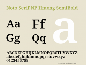 Noto Serif NP Hmong