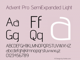 Advent Pro SemiExpanded