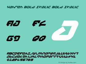 Yahren Bold Italic