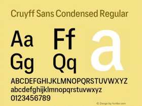 Cruyff Sans Condensed
