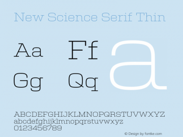 New Science Serif