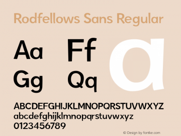 Rodfellows Sans