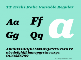 TT Tricks Italic Variable