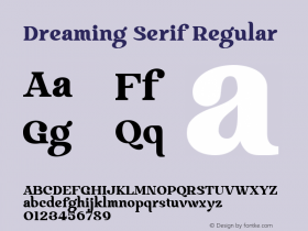 Dreaming Serif