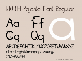 LNTH-Pajarito Font