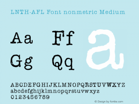 LNTH-AFL Font nonmetric