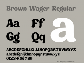 Brown Wager