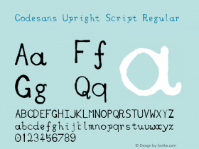 Codesans Upright Script