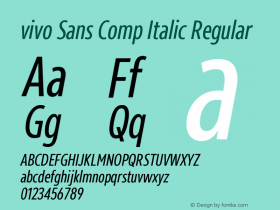 vivo Sans Comp Italic