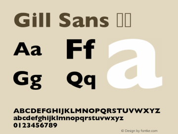 Gill Sans