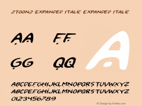 2Toon2 Expanded Italic